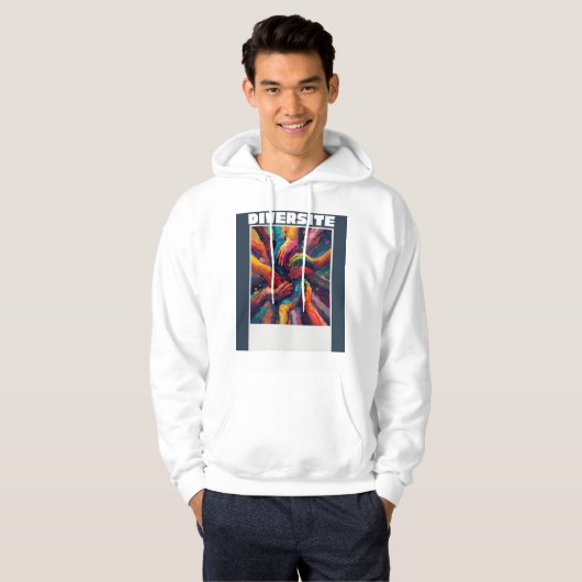 Many Hands, One Future – Diversité Hoodie (Voorkant volledig)