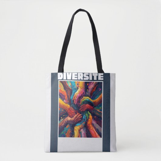 Many Hands, One Future – Diversité Tote Bag (Voorkant)