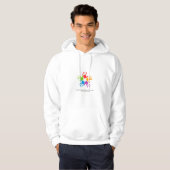 Many Hands, One Future – diversiteit ontwerp Hoodie (Voorkant volledig)
