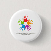 Many Hands, One Future – diversity design Ronde Button 3,2 Cm (Voorkant)