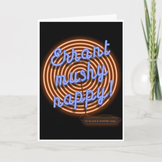 Many Happy Returns funny anagram Kaart (Voorkant)