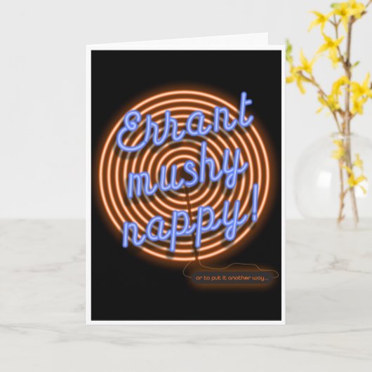 Many Happy Returns funny anagram Kaart (Gele Bloem)