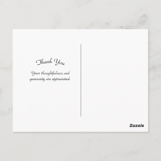 Many Hearts Thank You Postcard Briefkaart (Achterkant)