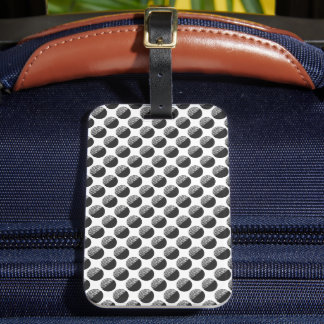 Many Moons Black & White Pattern Bagagelabel