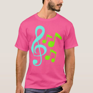 Many Music Notes Clef Musical Sound Love family T-shirt