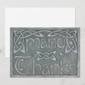 "Many Thanks" Celtic Thank You Card Bedankkaart (Voorkant / Achterkant)