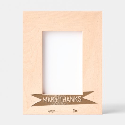 MANY THANKS FRAME ARROW GEGRAVEERDE LIJSTJES (Voorkant)