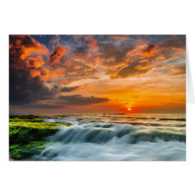 Manyar Beach op zonsopgang (Voorkant Horizontaal)