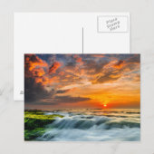 Manyar Beach op zonsopgang Briefkaart (Voorkant / Achterkant)