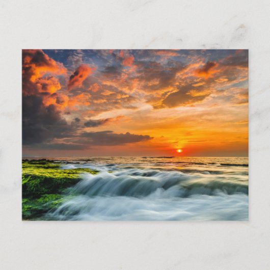 Manyar Beach op zonsopgang Briefkaart (Voorkant)