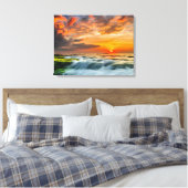 Manyar Beach op zonsopgang Canvas Afdruk (Insitu (Slaapkamer))