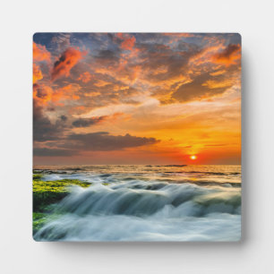 Manyar Beach op zonsopgang Fotoplaat