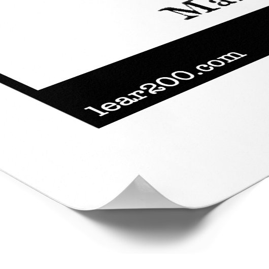 Manypeeplia Upsidownia. Poster (Hoek)