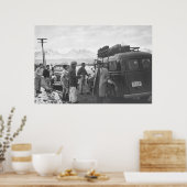 Manzanar Departure: 1943 Poster (Keuken)
