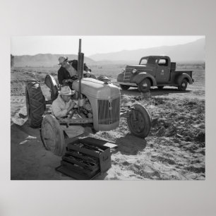 Manzanar Mechanic, jaren veertig Poster