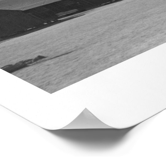 Manzanar Street Scene, Clouds 1943 Poster (Hoek)