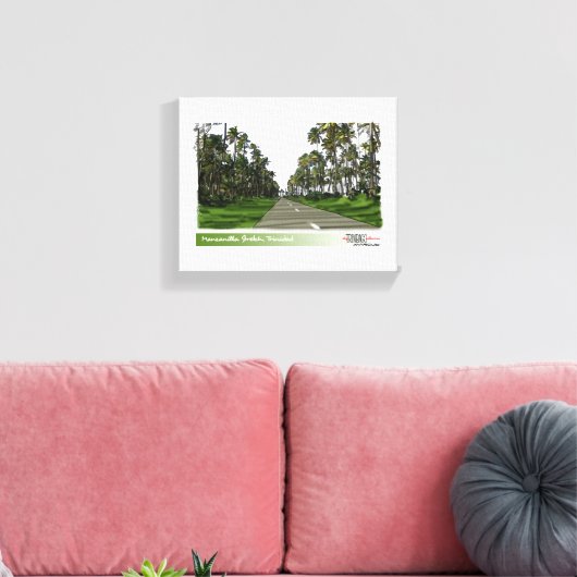 Manzanilla Stretch, Trinidad Canvas Afdruk (Insitu (Woonkamer))