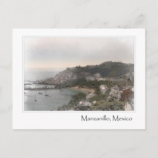 Manzanillo Mexico Briefkaart (Voorkant)