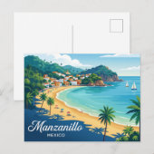 Manzanillo Mexico Briefkaart (Voorkant / Achterkant)