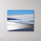 Manzanita Beach - Surfen in Oregon Canvas Afdruk (Voorkant)