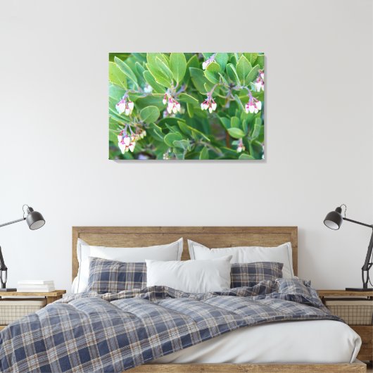 manzanita bloemen verpakt canvas (Insitu (Slaapkamer))