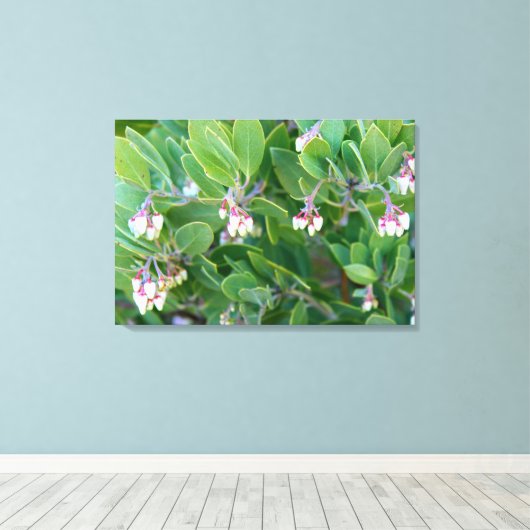 manzanita bloemen verpakt canvas (Insitu (Houten vloer))