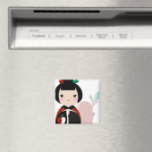 Manzanita Kokeshi Close Up Magnet (Insitu (Vaatwasser))