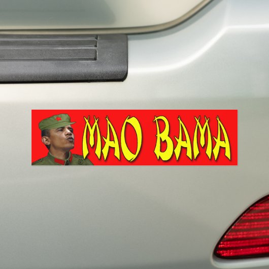Mao Bama (Afbeelding) Bumpersticker (Op auto)