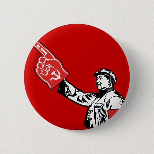 Mao - Het communisme is #1 Ronde Button 5,7 Cm (Voorkant)
