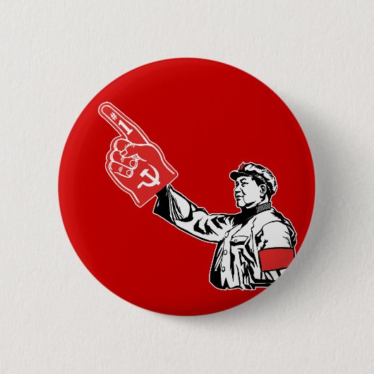 Mao - Het communisme is #1 Ronde Button 5,7 Cm (Voorkant)