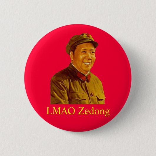 mao, LMAO Zedong Ronde Button 5,7 Cm (Voorkant)
