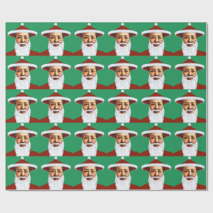 Mao Merry Pop Art Santa Claus Cadeaupapier