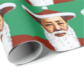 Mao Merry Pop Art Santa Claus Cadeaupapier (Rol Hoek)