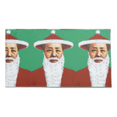 Mao Merry Pop Art Santa Claus Kussensloop (Achterkant)