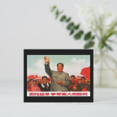 Mao Zedong Briefkaart (Staand voorkant)