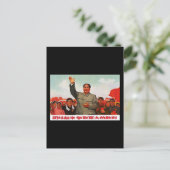 Mao Zedong Briefkaart (Staand voorkant)
