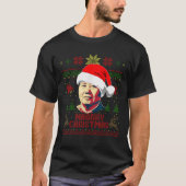 Mao Zedong Grappig Kerstfeest T-shirt (Voorkant)