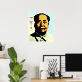 Mao Zedong Journey Quote Poster Print (Thuiskantoor)
