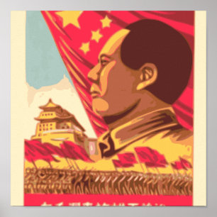 Mao Zedong - Poster van de Culturele Revolutie