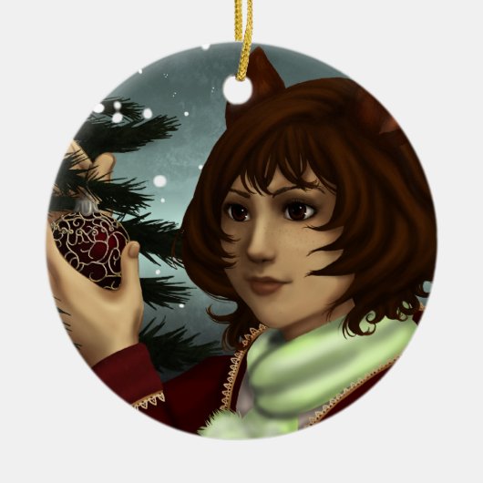 MaoDra Holiday Ornament (Voorkant)