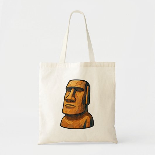 Maoi Stoic Statue Tote Bag (Voorkant)