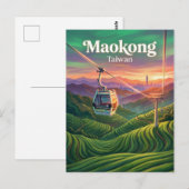 Maokong Gondola Taiwan Briefkaart (Voorkant / Achterkant)