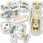 MAOR 4x4-inch Chibi Cast Sticker #3 (Voorkant)