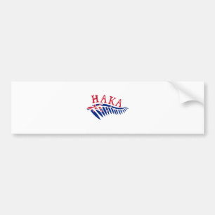 Maor Haka Silver Fern New Zealand Flag - Gift Idea Bumpersticker