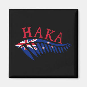 Maor Haka Silver Fern New Zealand Flag - Gift Idea Magneet