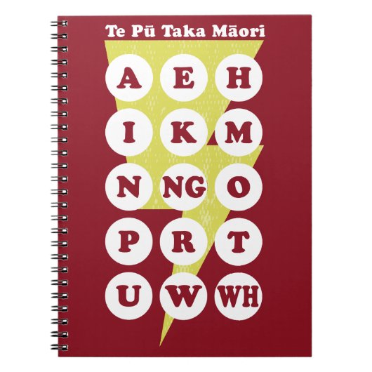 Maori Alphabet Learning Te Reo Notitieboek (Voorkant)