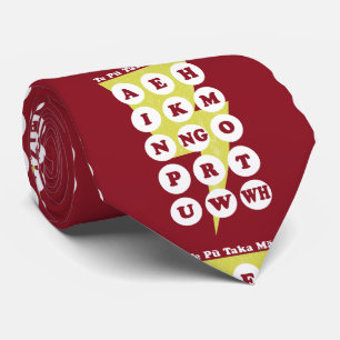 Maori Alphabet Learning Te Reo Stropdas