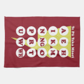 Maori Alphabet Learning Te Reo Theedoek (Horizontaal)