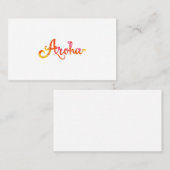 Maori Aroha Love in Maori Language - Gift Idea Visitekaartje (Voorkant / Achterkant)