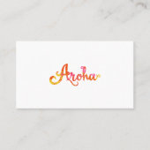 Maori Aroha Love in Maori Language - Gift Idea Visitekaartje (Voorkant)